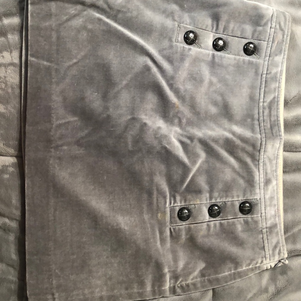 Banana republic velvet mini skirt